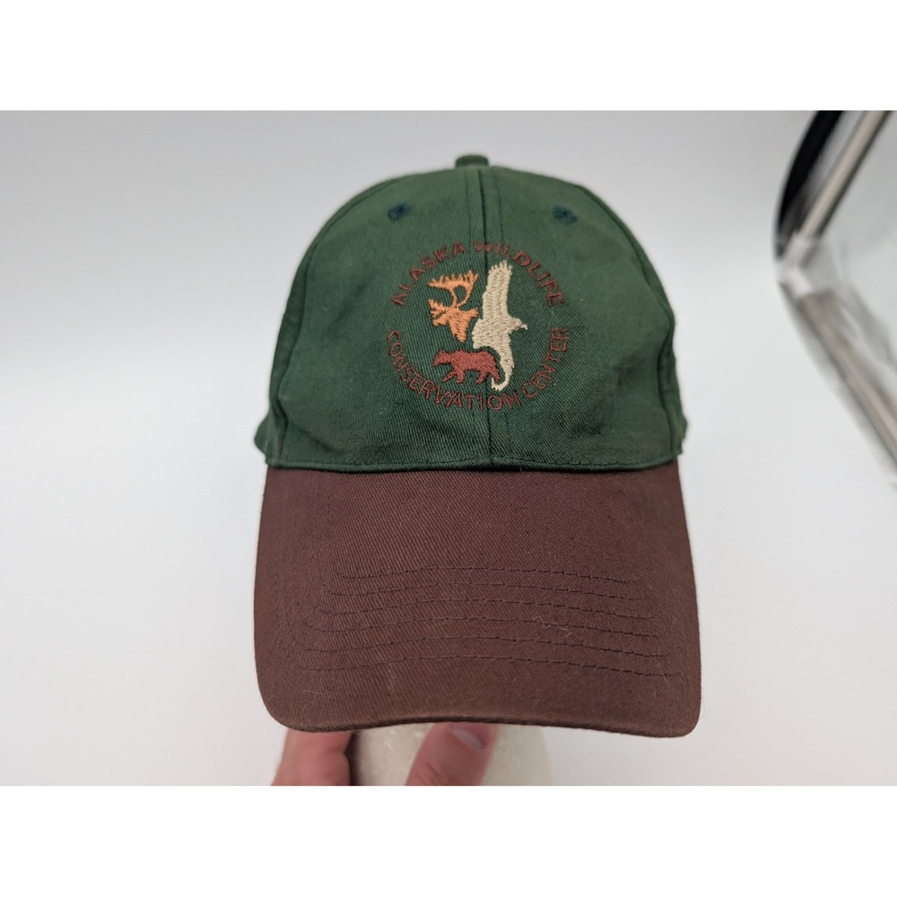 Alaska Wildlife Conservation Center Hat Green Brown Arctic Circle Cap